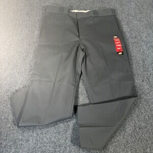 Dickies 874 Original Fit Work Pants Mens 40x28 Charcoal Gray Twill NWT 874CH
